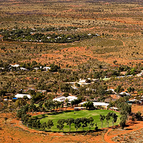 Yulara township in NT.