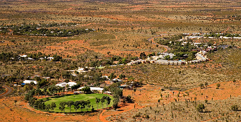 Yulara township in NT.