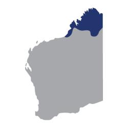 WA map indicating Kimberley