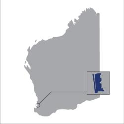 WA map, managed aquifer recharge pilot, Myalup