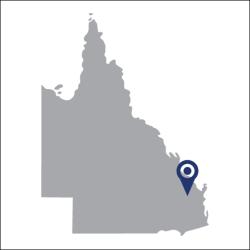 Qld map, north and south Burnett regions.