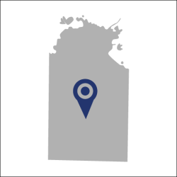 State map of Northern Territory showing location of Ti Tree Basin